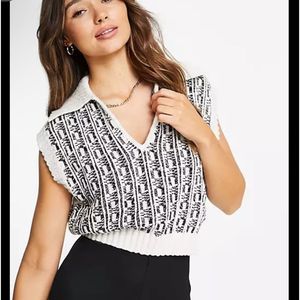 & Other Stories metallic knitted vest